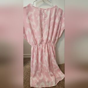 Buddy Love Pink and White Patterned Short Dress